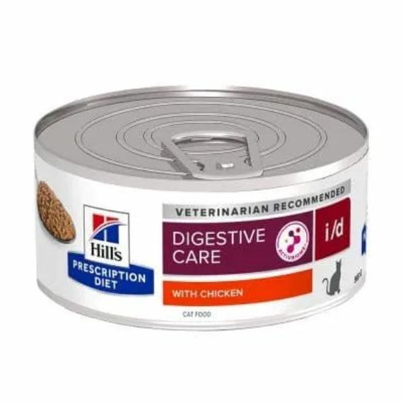 Hills Prescription Diet  Feline I/D 156 g - gasztrointesztinális rendellenességek – konzerves macskaeledel