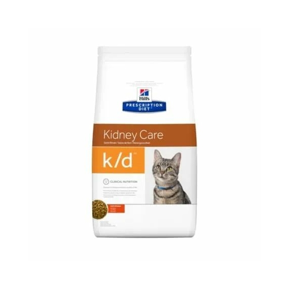 Hills Prescription Diet  Feline K/D 5 kg - krónikus vese- és szívelégtelenség; urát és cisztin hú – száraz macskatáp