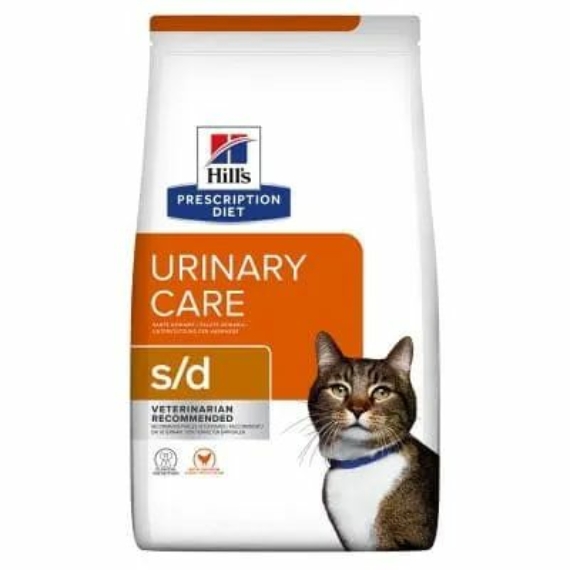 Hills Prescription Diet  Feline S/D 5 kg - struvit húgykő feloldás – száraz macskatáp