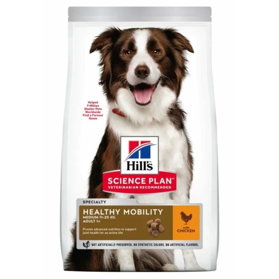 Hills Science Plan Canine Adult HealthyMobility Medium 14 kg – száraz kutyatáp