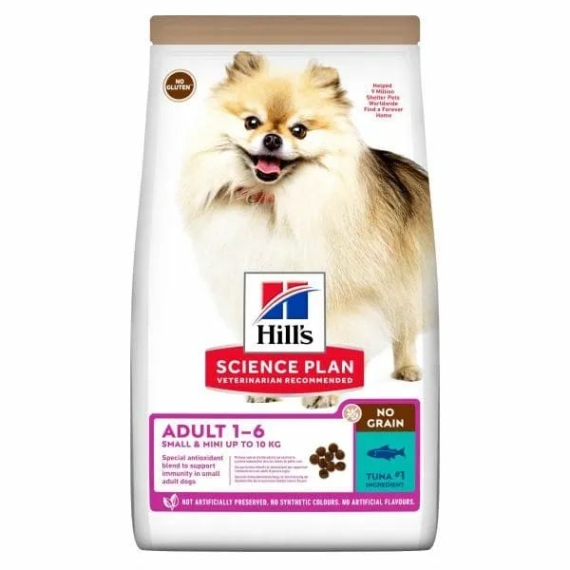 Hills Science Plan Canine Adult Nograin Small&Miniature Tuna 6kg – száraz kutyatáp
