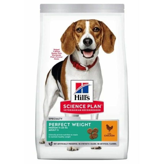 Hills Science Plan Canine Adult Perfect Weight Medium 2 kg – száraz kutyatáp