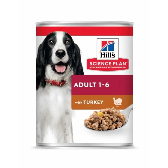 Hills Science Plan Canine Adult Turkey Konzerv 370 g – konzerves kutyaeledel