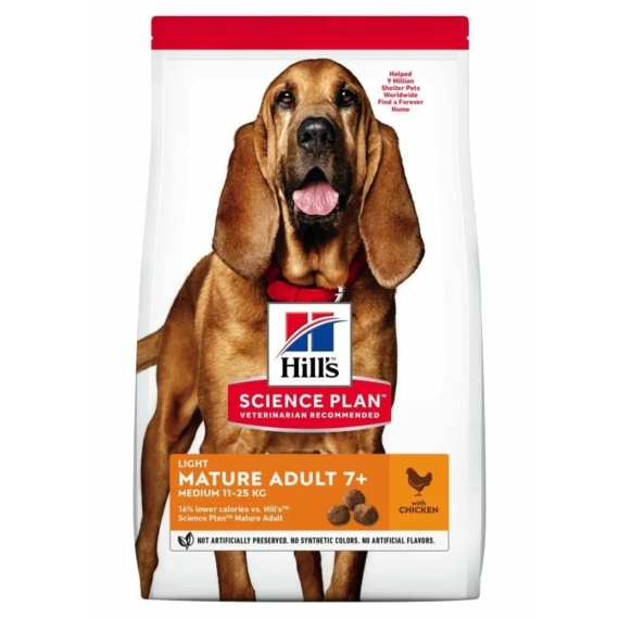 Hills Science Plan Canine Mature Light Chicken 14 kg – száraz kutyatáp