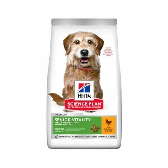 Hills Science Plan Canine Senior Vitality Small&Miniature Chicken 250g – száraz kutyatáp