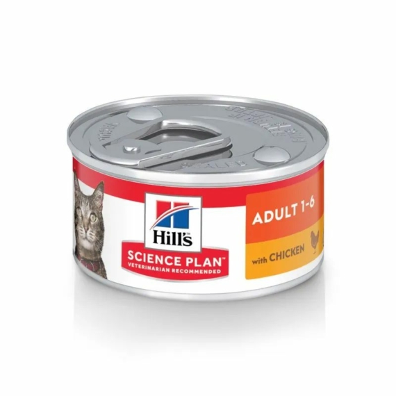 Hills Science Plan Feline Adult Chicken Konzerv 82 g – konzerves macskaeledel