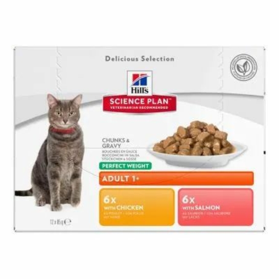 Hills Science Plan Feline Kitten Poultry Selection Alutasak 12x85g – konzerves macskaeledel