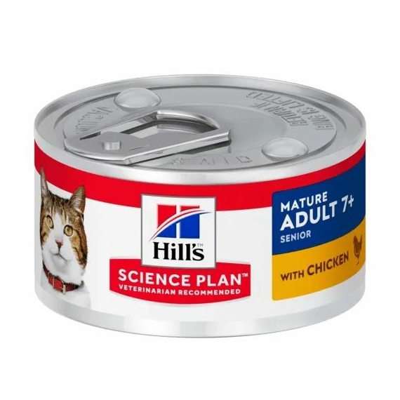 Hills Science Plan Feline Mature Chicken Konzerv 82 g – konzerves macskaeledel