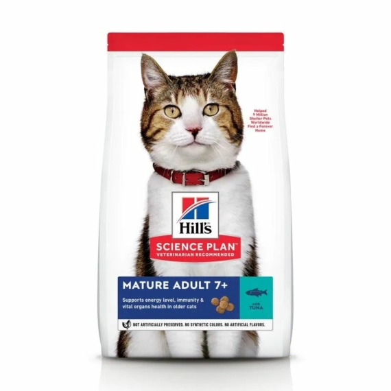 Hills Science Plan Feline Mature Tuna 1.5 kg – száraz macskatáp