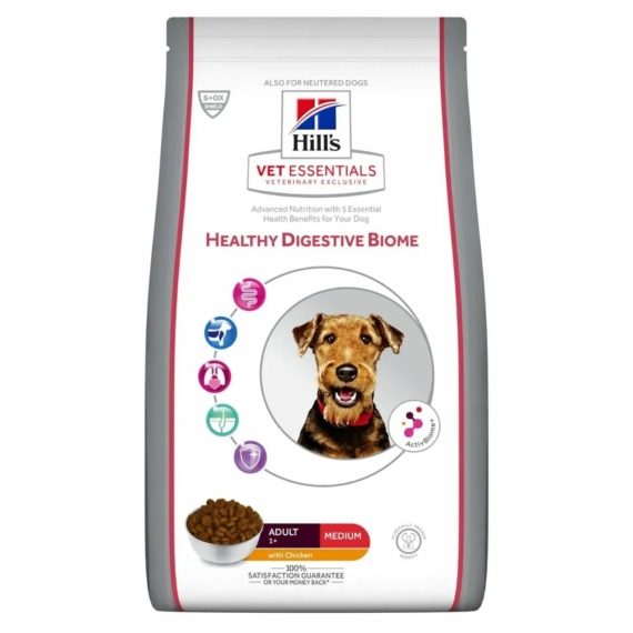Hills VET Essentials Canine Adult Healthy Biome Medium 2kg – száraz kutyatáp