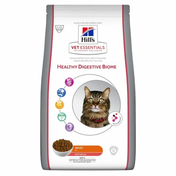 Hills VET Essentials Feline Adult Healthy Biome 8kg – száraz macskatáp