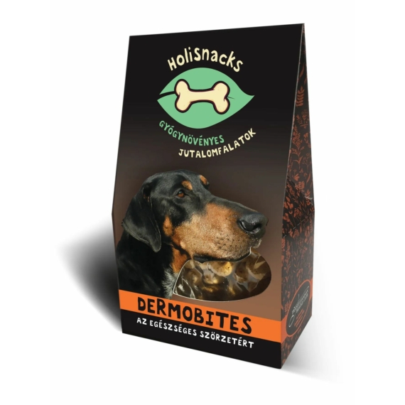 Holisnacks DERMOBITES gyógynövényes jutalomfalatok 100g – jutalomfalat kutyáknak