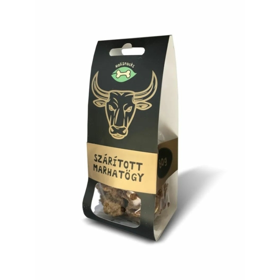 Holisnacks Marhatőgy kocka 80g – jutalomfalat kutyáknak