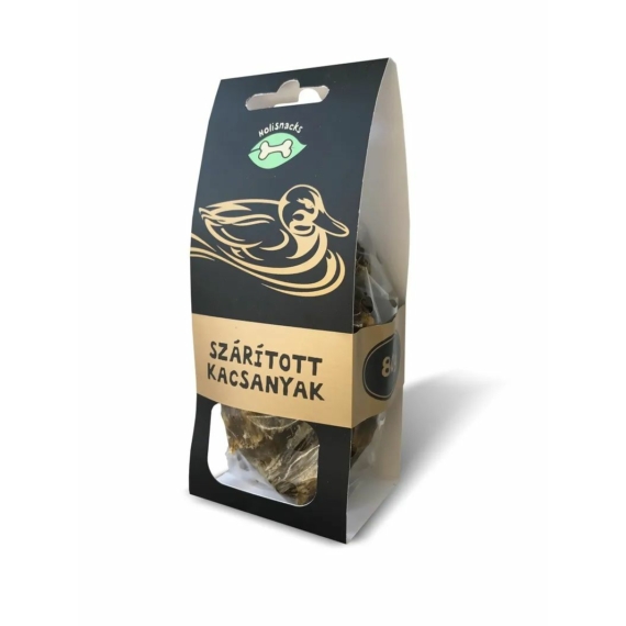 Holisnacks Szárított Kacsanyak 80g – jutalomfalat kutyáknak
