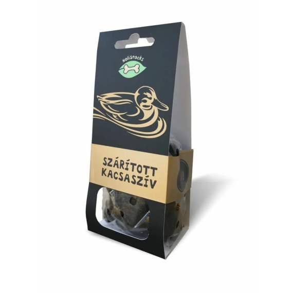 Holisnacks Szárított Kacsaszív 80g – jutalomfalat kutyáknak