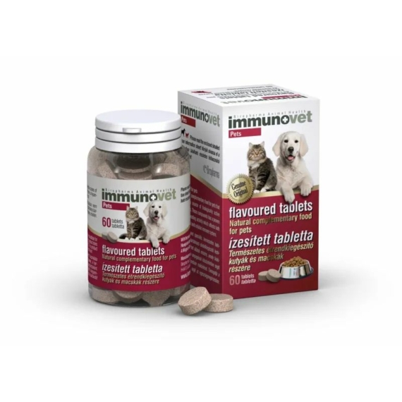 Immunovet Pets ízesített tabletta 60x – táplálékkiegészítő kutyáknak
