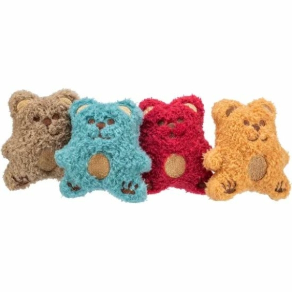Játék Medve, Plüss, Macskamentával, 8cm – kutyajáték