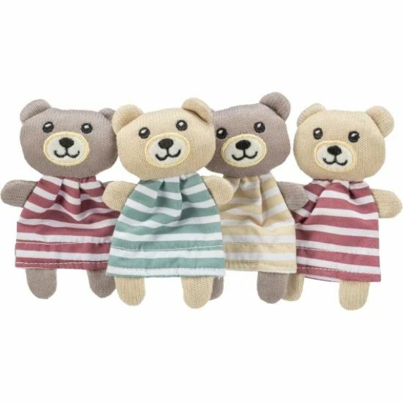 Játék Medve, Textil, Macskamentával, 12cm – kutyajáték
