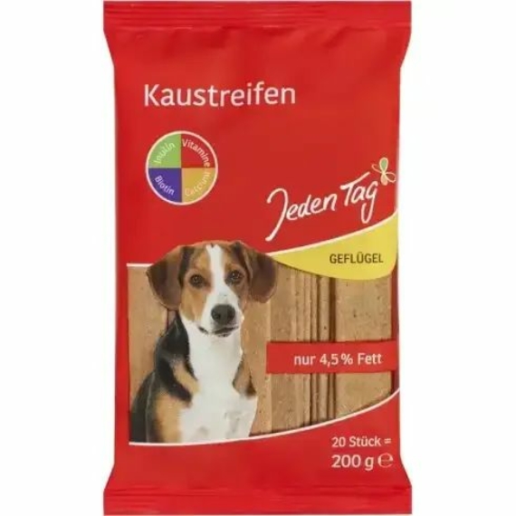Jeden Tag húsrúd szárnyassal kutyáknak 200g – jutalomfalat kutyáknak
