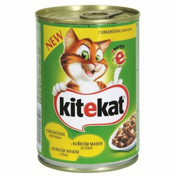 Kitekat Konzerv Baromfi 400g – konzerves macskaeledel