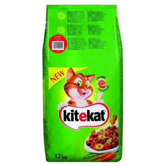 Kitekat Száraz Marha-Zöldség 12kg – száraz macskatáp