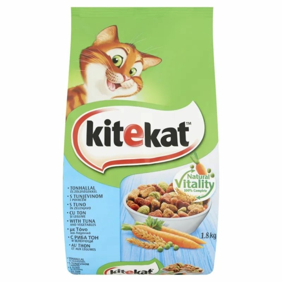 Kitekat Száraz Tonhal-Zöldség 1,8kg – száraz macskatáp