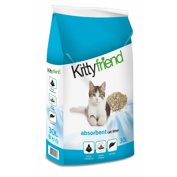 Kitty Friend macskaalom Absorbent attapulgit nem csomósodó 30l – macskaalom