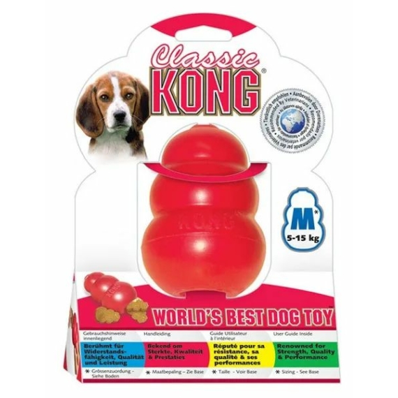 Kong Játék Classic Harang Piros Közepes – kutyajáték