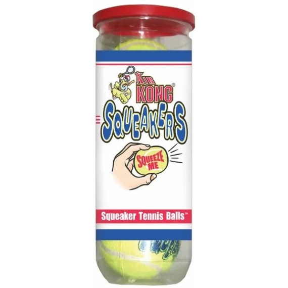 Kong Játék Squeakair Balls Tenisz Labda M 3db – kutyajáték