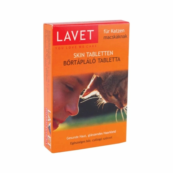 Lavet Bőrtápláló tabletta macska – táplálékkiegészítő macskáknak