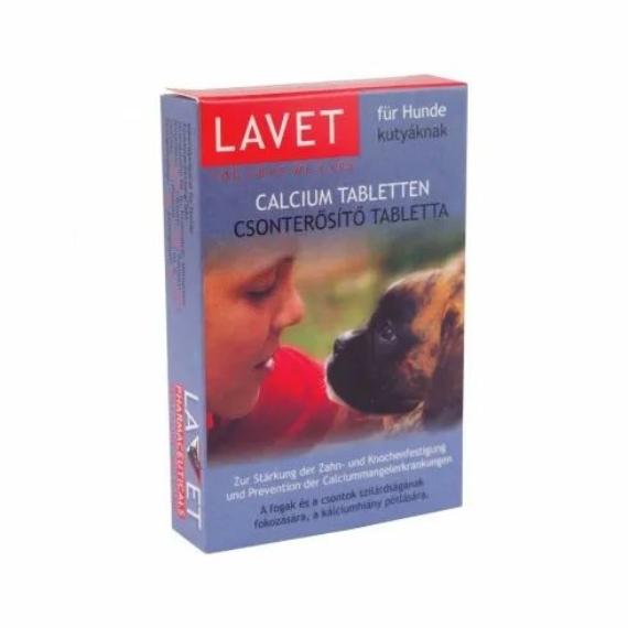 Lavet Calcium tabletta kutya – táplálékkiegészítő kutyáknak