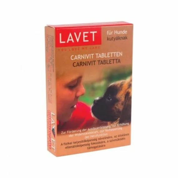 Lavet Carnivit tabletta kutya – táplálékkiegészítő kutyáknak
