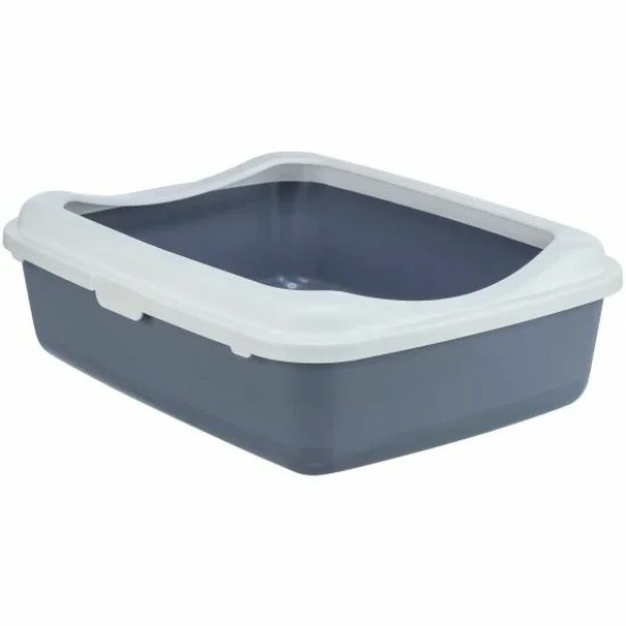 Macska Alomtálca Classic, Peremes, 37 × 15 × 48 cm, Lila/Fehér – macskaalom