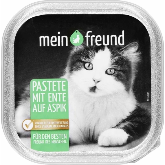 Mein Freund Cat Adult Alutálka Kacsa aszpikban 100g – konzerves macskaeledel