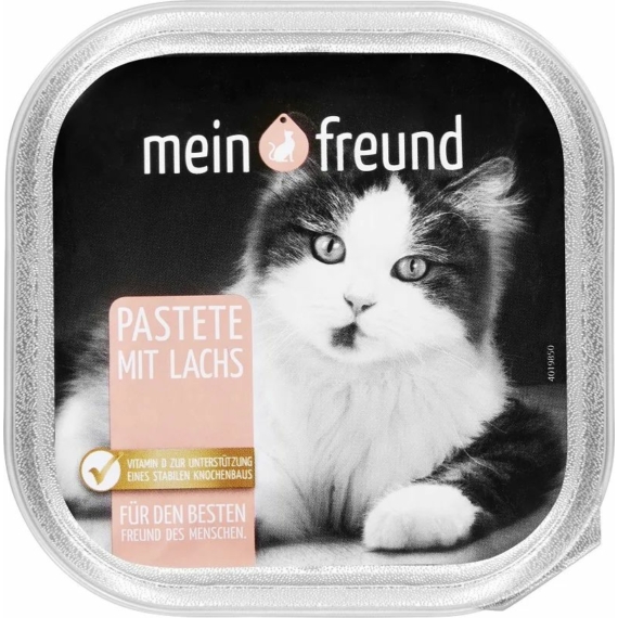 Mein Freund Cat Adult Alutálka Lazac 100g – konzerves macskaeledel