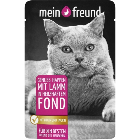 Mein Freund Cat Adult Alutasak Bárány 100g – konzerves macskaeledel