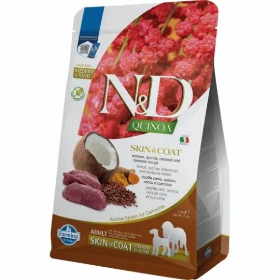 N&D Dog Quinoa Skin & coat vadhús 2,5kg – száraz kutyatáp