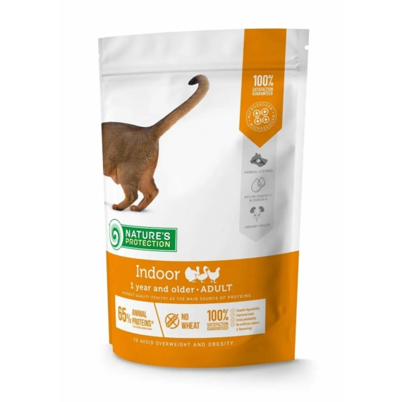 Natures Protection Cat Indoor Poultry 400g – száraz macskatáp