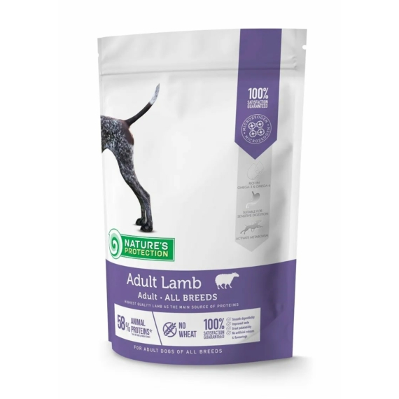 Natures Protection Dog Adult Lamb 500g – száraz kutyatáp