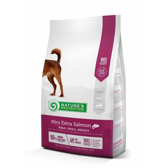 Natures Protection Dog Extra Salmon Mini 2kg – száraz kutyatáp