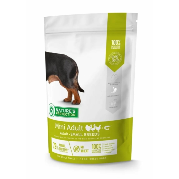 Natures Protection Dog Mini Adult Poultry&krill 500g – száraz kutyatáp
