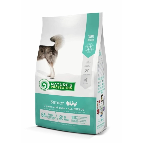 Natures Protection Dog Senior Poultry All breed 4kg – száraz kutyatáp