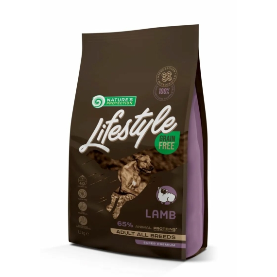 Natures Protection Superior Care Grain Free Lamb 1,5kg – száraz kutyatáp