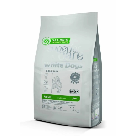 Natures Protection Superior Care White Dog Grain Free Adult Insect Small 10kg – száraz kutyatáp
