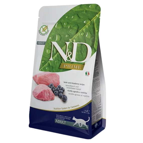 N&amp;D Cat Prime bárány&amp;áfonya adult 300g – száraz macskatáp