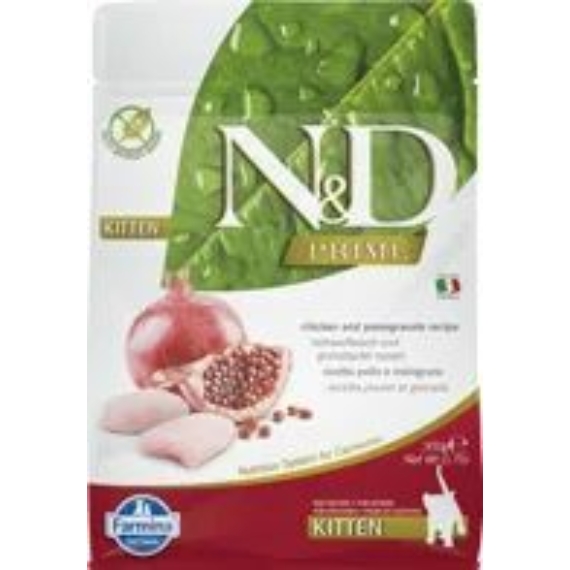N&D Cat Prime csirke&gránátalma kitten 300g – száraz macskatáp
