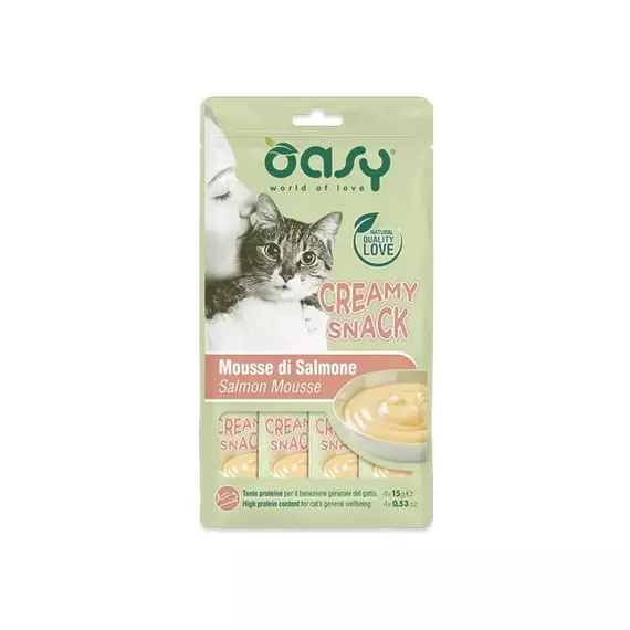 Oasy Cat Creamy Snack Salmon 4x15g