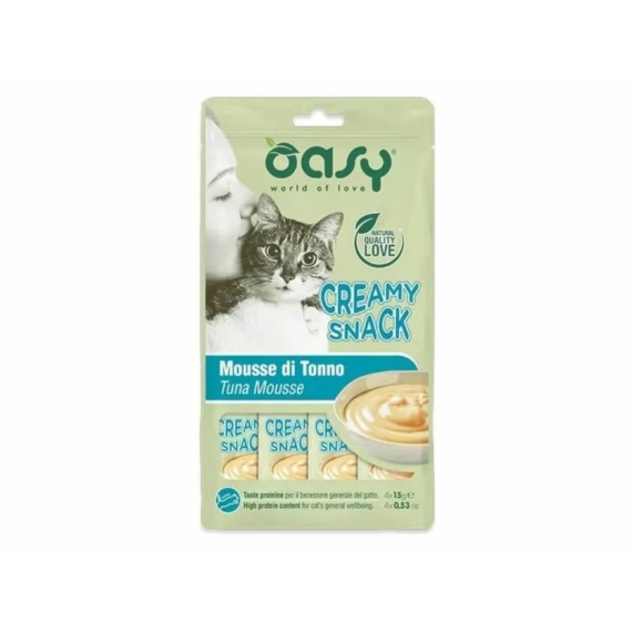 Oasy Cat Creamy Snack Tuna 4x15g – jutalomfalat kutyáknak
