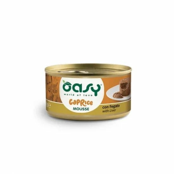 Oasy Cat Konzerv Caprice Mousse Liver - máj 85g – konzerves macskaeledel