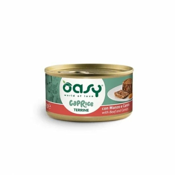 Oasy Cat Konzerv Caprice Terrine Beef-carrots-marhahús s,répa 85g – konzerves macskaeledel